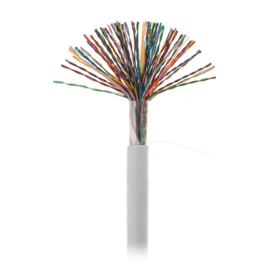 Кабель NETLAN U/UTP 50 пар, Кат.5 (Класс D), 100МГц, одножильный, BC (чистая медь), внутренний, PVC