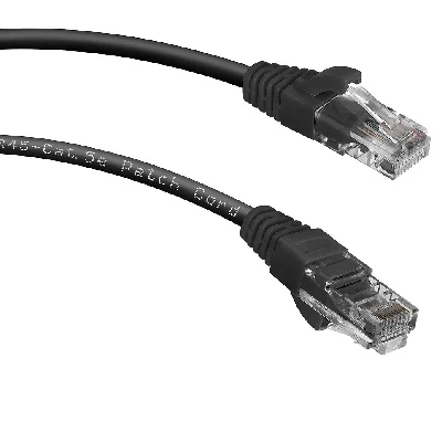 PC-UTP-RJ45-Cat.5e-0.3m-BK