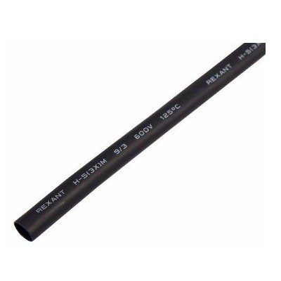 Трубка термоусаживаемая СТТК (3:1) двустенная клеевая 9,0/3,0мм, черная, упаковка 10 шт. по 1м (26-0009)