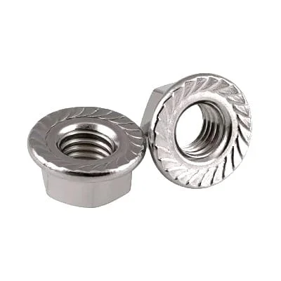 Гайка с насечкой, препятствующей откручиванию оцинкованная М8 (DIN 6923) (100 шт/уп) (PR08.2367)