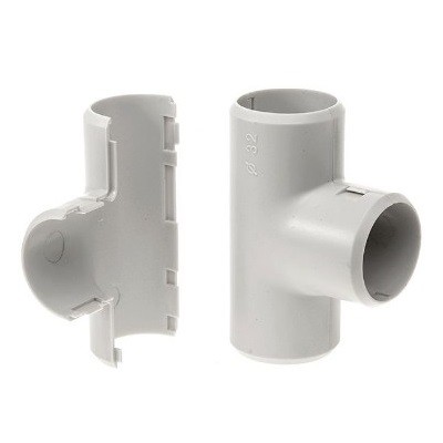 Тройник разборный белый d16 мм (70шт/700шт уп/кор) (PR.07316б)