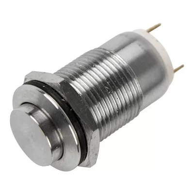 Кнопка антивандальная Ø12 Б/Фикс (2с) OFF-(ON) выпуклая