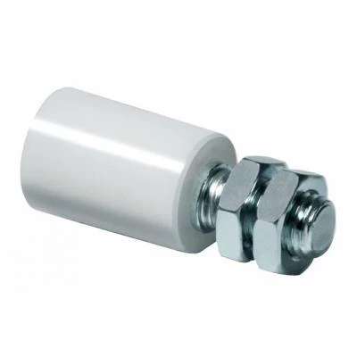 RW 40 - ролик направляющий верхний полимерный, белый, D-40, М16 (арт. 1700044)