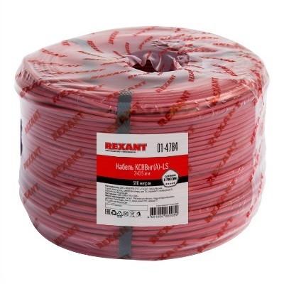 Кабель сигнальный KСВВнг(А)-LS 2х0,5мм, бухта 500м (01-4784)