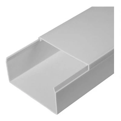 Кабель-канал серый RAL 7035 2-й замок в п/э 80х40 мм (30м/уп) (PR03.0079)