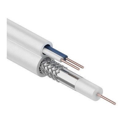 Кабель ККСВ-В+2х0,5 мм, 100 м, белый, (01-4001)