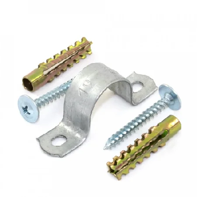 Комплекты для крепления ОКЛ с использованием самореза, дюбеля и скобы СМД d25-26 мм (100 шт) (PR08.5005)
