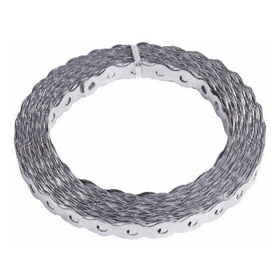 Лента полоса монтажная оцинкованная, перфорированная волна 12х0,55 мм, рулон 25 м (07-7212-4)