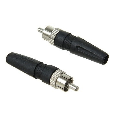 Разъем штекер RCA с колпачком под винт (14-0409)