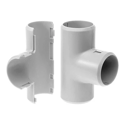 Тройник разборный d25 мм безгалогенный (HF) атмосферостойкий серый (30шт/300шт уп/кор) (PR13.0366)