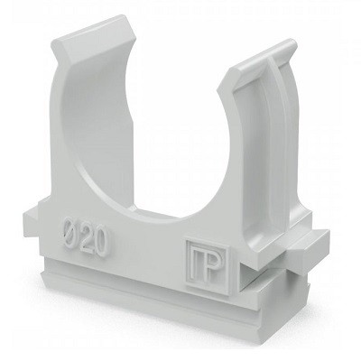 Крепеж-клипса для труб Полистирол d16 мм (10шт/1000шт уп/кор) (PR.02716м)