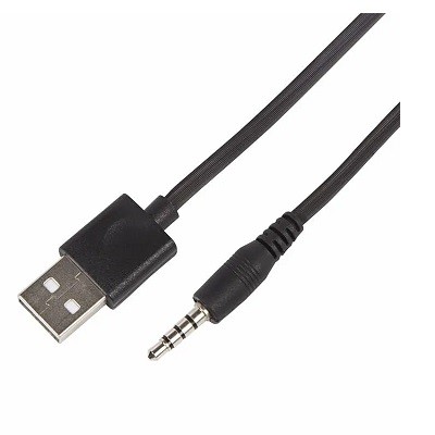 Шнур шт. 3, 5 мм AUX - шт. USB A 1 м. (18-1101-8)