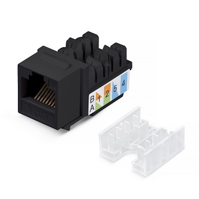 KJ-RJ45-Cat.5e-90-SW-BK