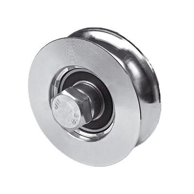 WO 1024 - колесо с 1 подшипником, полукруглое сеч-е, D-100, до 300 кг (арт. 1700030)