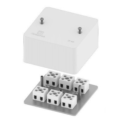 Коробка огнестойкая разветвительная для кабель-канала 40-0460-FR6.0-4-6-Р Е15-Е60 85х85х45