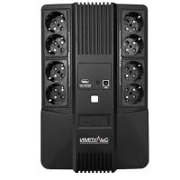 МАСТЕР 1000, 1000/600 ВА/Вт, LED, USB, RJ11/RJ45, SCHUKOx8