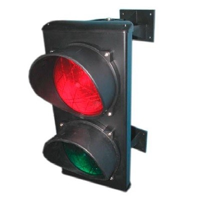 Светофор светодиодный, 2-секционный, красный-зелёный, 230 В